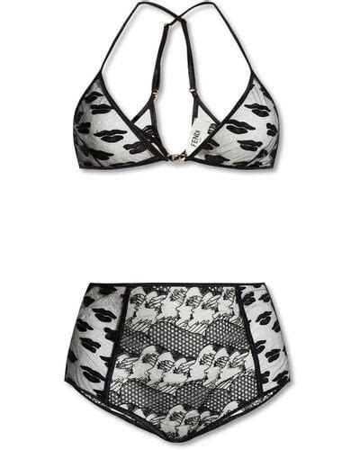 fendi bra and panties set|Fendi bodysuit.